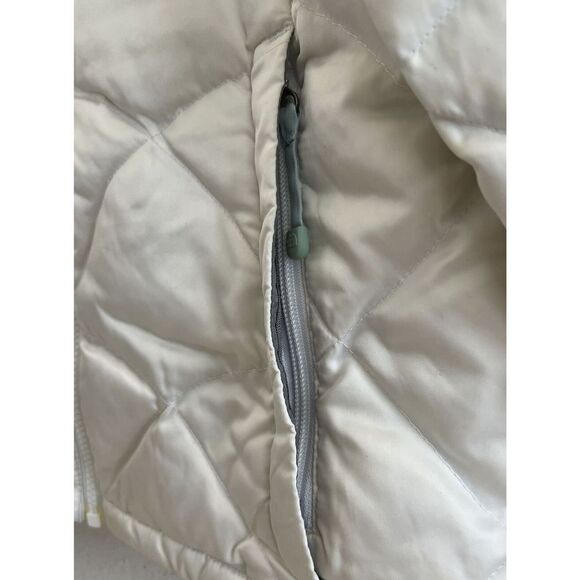 THE NORTH FACE Women Sz XS Aconcagua 550 Down Jacket Ivory/Gray Puffer - Picture 3 of 16
